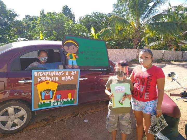 Maestras yucatecas arman ‘Escuelita móvil’ 